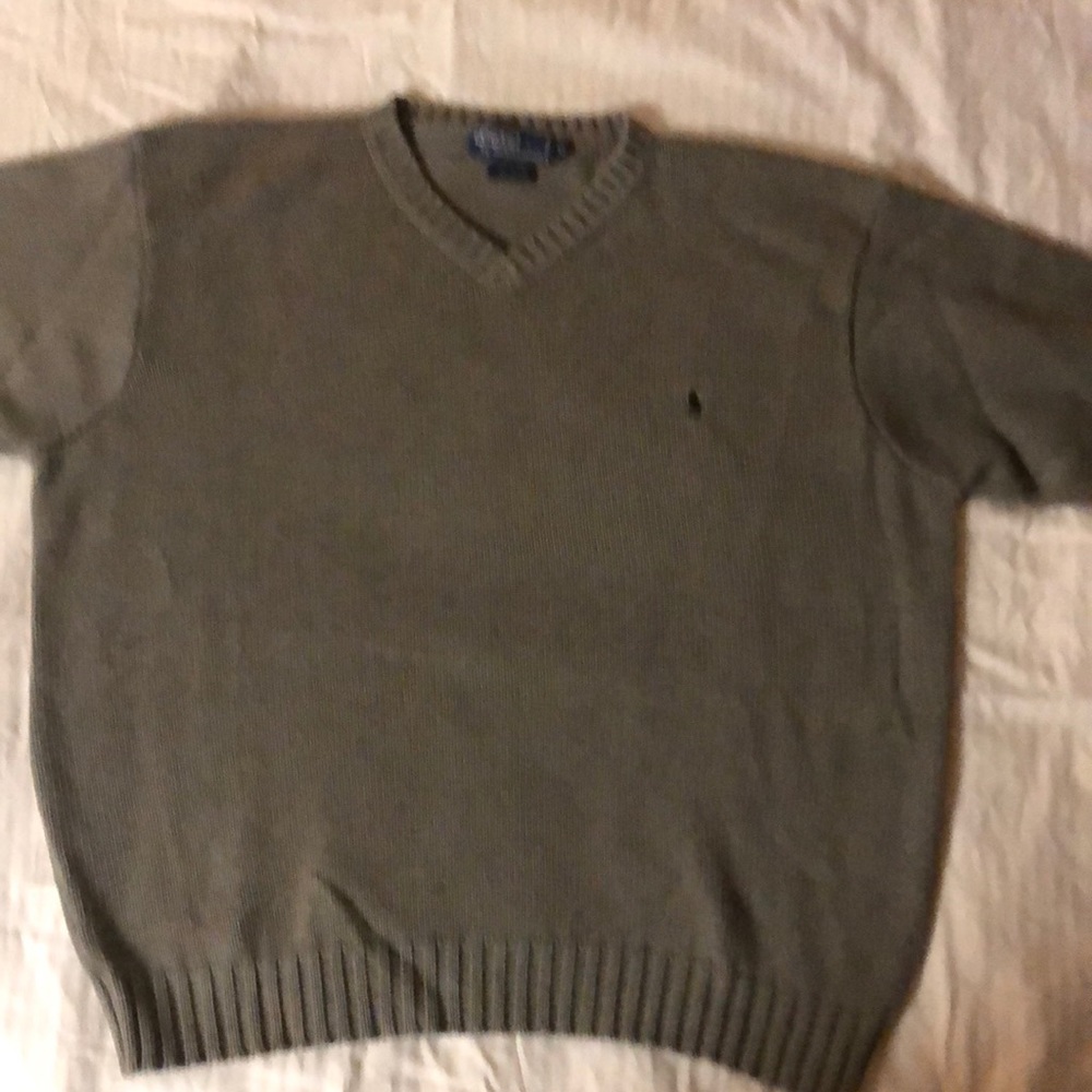 Polo V-neck sweater